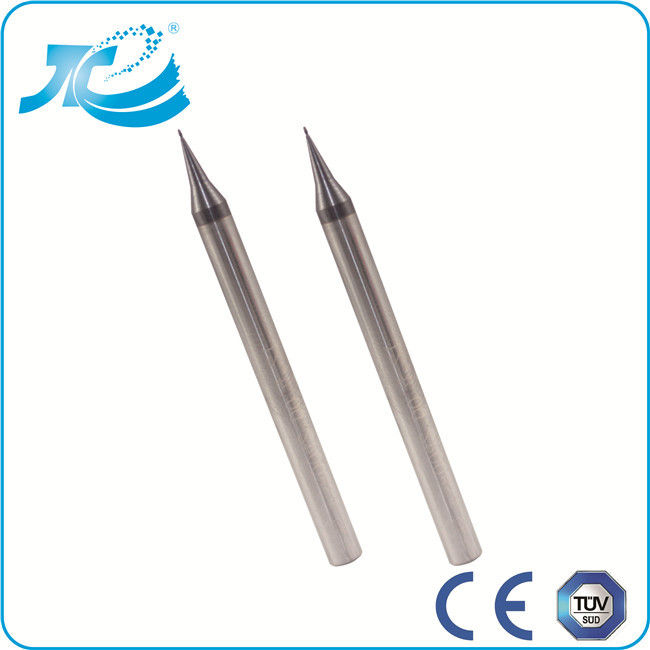 2 Flute Solid Carbide Cutting Tools Micro End Mill with 50mm Overall Length