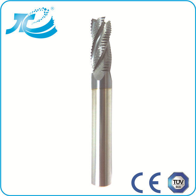 Ultra Micro Grain Carbide End Mills Roughing End Mills For Slotting / Milling
