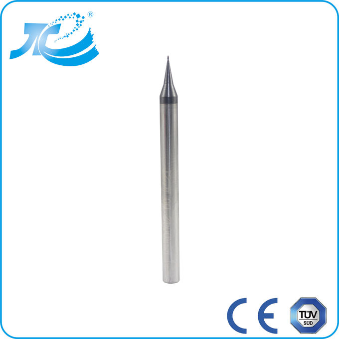 0.2 - 0.6 um Tungsten Carbide End Mill , 2 Flute Micro End Mills for Stainless Steel