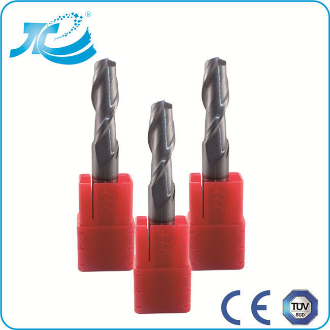 Tungsten Steel Square CNC End Mill , High Feed End Mill with 2 - 6 Flute