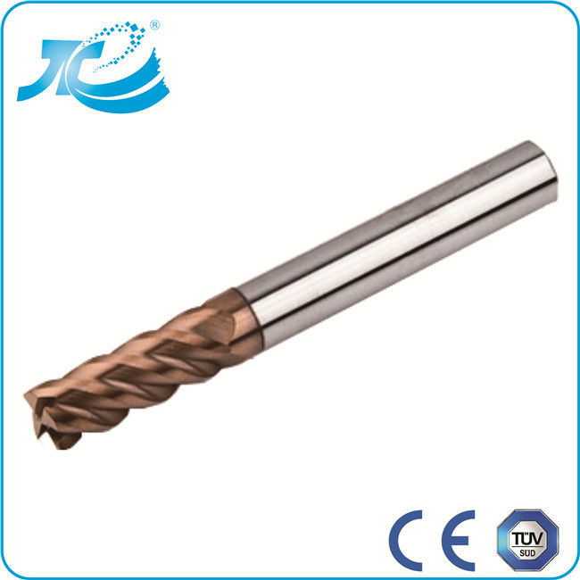 HRC 60 High Performance End Mills Tungsten Steel with TiN Coating