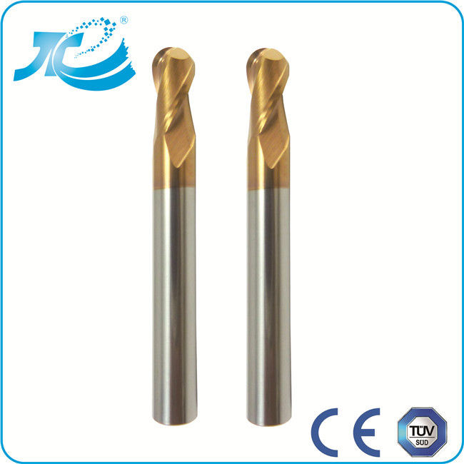 55 - 65 Hardness Carbide Ball Nose End Mill for Plastic , Bullnose End Mill