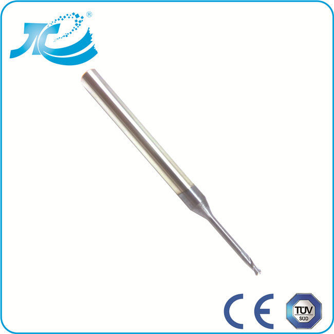 HRC 60 Long Nect Ball Nose End Mill R 0.2 - R 2.0 Diameter , 4 Flute End Mill