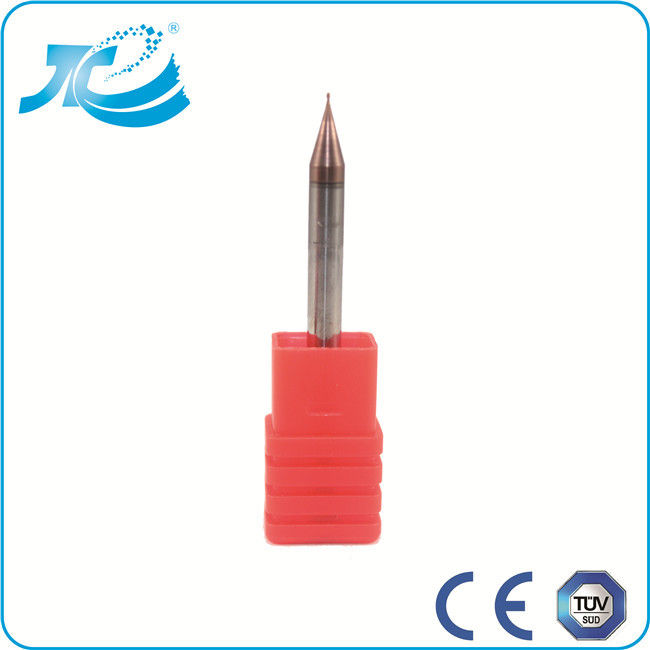 Micro Diameter Ball Nose Plastic Cutting End Mills , 3 / 8 Carbide End Mill