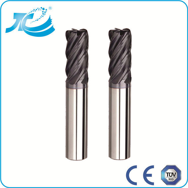 Solid Carbide Cutter 2 / 4 / 6 Flute End Mill 50-100mm Overall Length