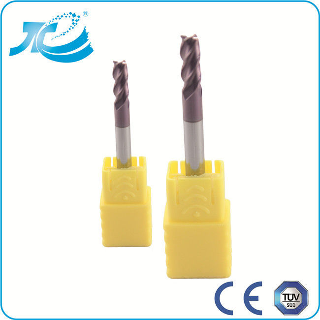Coating Tungsten Steel End Mills For Stainless Steel , High Speed End Mills