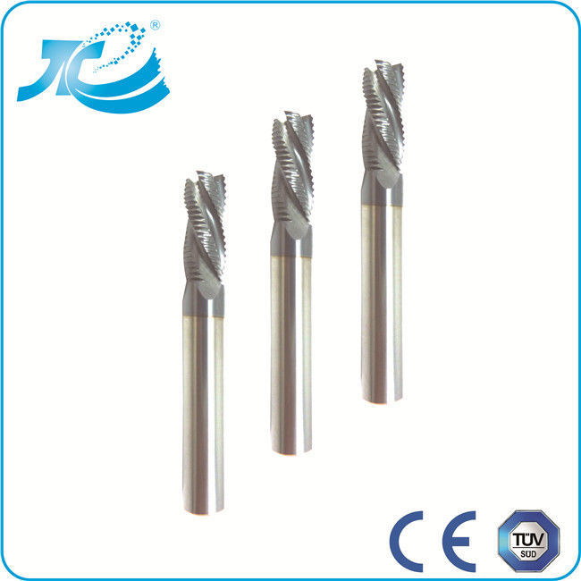 TiAlN Coating Flat End Mill Solid Carbide Cutting Tools 3 - 4 Flute