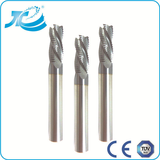 Four Flute Carbide Roughing Tiain Coat End Mill CE TUV Approved 6mm 7mm 8mm Diameter