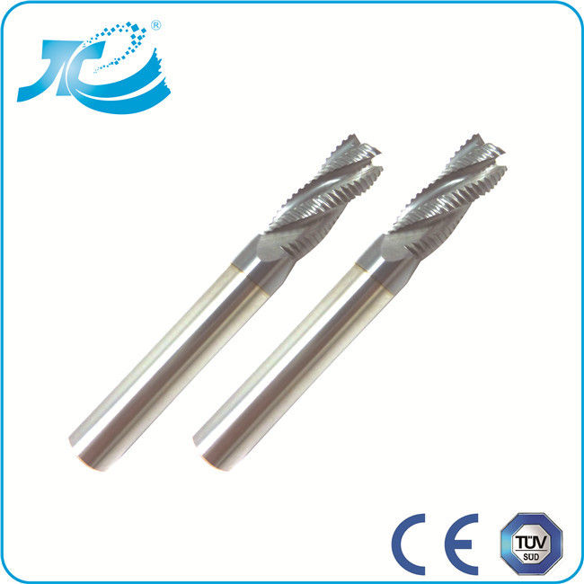 3 Flutes Carbide Roughing End Mills CNC Machine Tool 50 - 100mm Overall Length