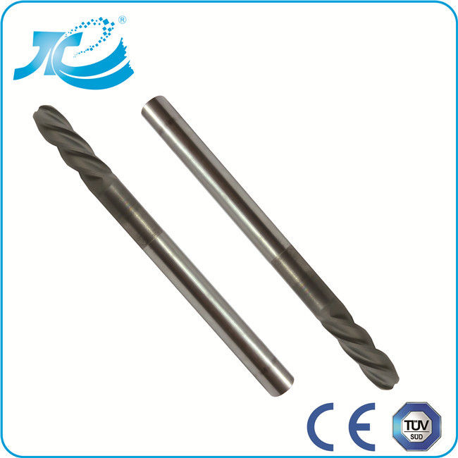 TiAIN Coating Solid Carbide End Mill with HRC 55 Degree , Diamond Coated End Mills